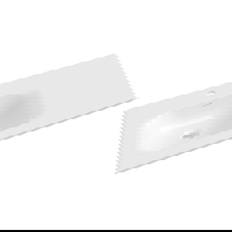 Mexen Vela left countertop washbasin 91 x 46.5 cm, white gloss - 25239000L