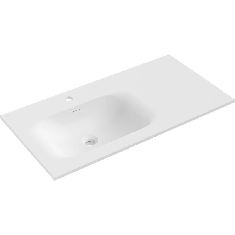 Mexen Vela countertop washbasin left 91 x 46.5 cm, white matte - 25239001L