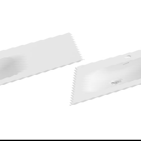 Mexen Vela countertop washbasin left 91 x 46.5 cm, white matte - 25239001L