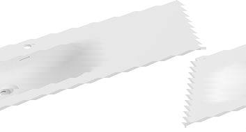 Mexen Vela countertop washbasin left 91 x 46.5 cm, matte white - 25239001L