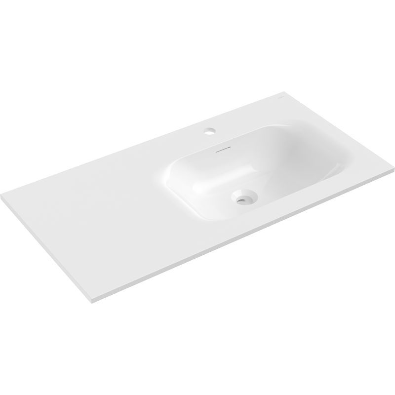 Mexen Vela built-in washbasin right 91 x 46.5 cm, white gloss - 25239000P