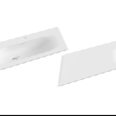 Mexen Vela countertop washbasin right 91 x 46.5 cm, white matte - 25239001P