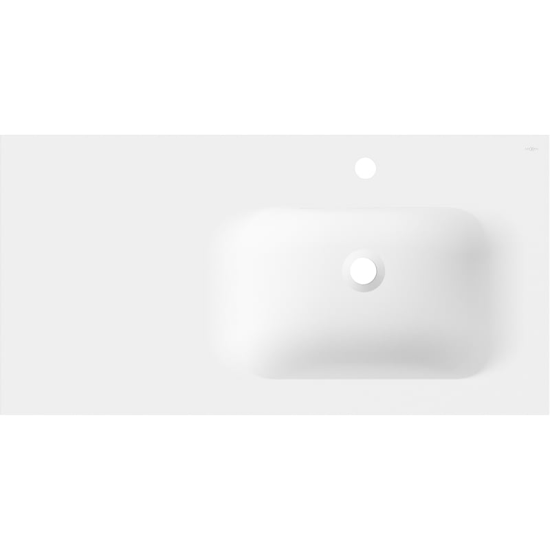 Mexen Vela countertop washbasin right 91 x 46.5 cm, white matte - 25239001P