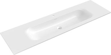 Mexen Vela countertop integrated washbasin 161 x 46.5 cm, glossy white - 25231600