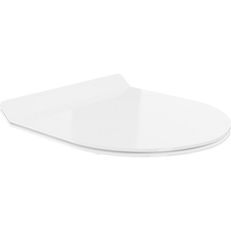 Mexen slow-closing slim toilet seat, duroplast, white gloss - 39010100