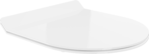 Mexen slow-closing slim toilet seat, duroplast, white gloss - 39010100