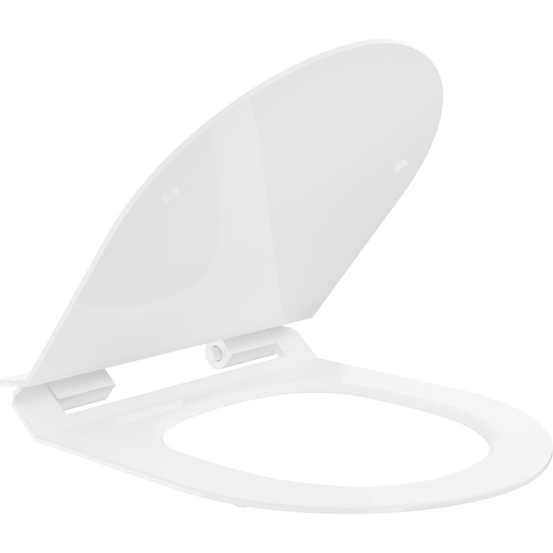 Mexen slow-closing slim toilet seat, duroplast, white gloss - 39010100