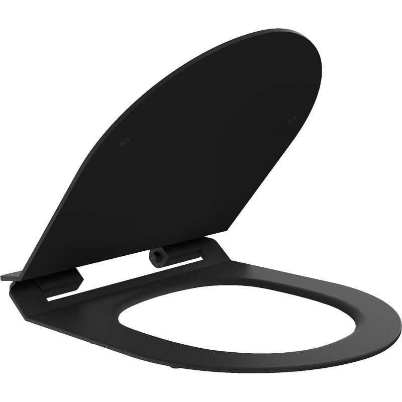 Mexen slow-close slim toilet seat, duroplast, black matte - 39010185