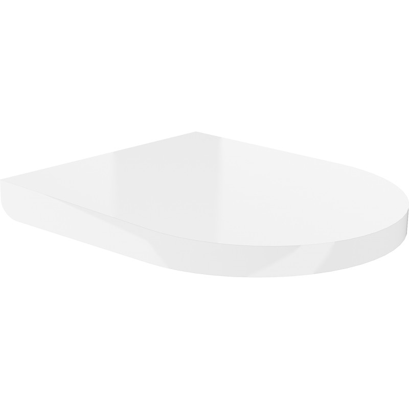 Mexen soft-close hard toilet seat, duroplast, white gloss - 39020100