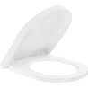 Mexen hard soft close toilet seat, Thermosetting polymer, White - 39020100