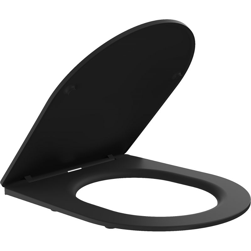 Mexen slow-closing slim toilet seat, duroplast, black matte - 39100185