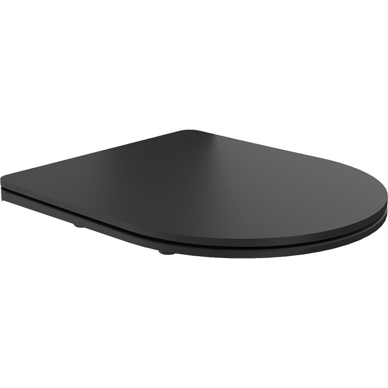 Mexen soft close toilet seat, Thermosetting polymer, Black - 39100185