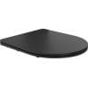 Mexen slow-closing slim toilet seat, duroplast, black matte - 39100185