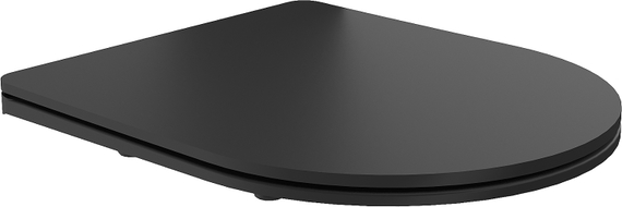 Mexen slow-closing slim seat, duroplast, matte black - 39100185