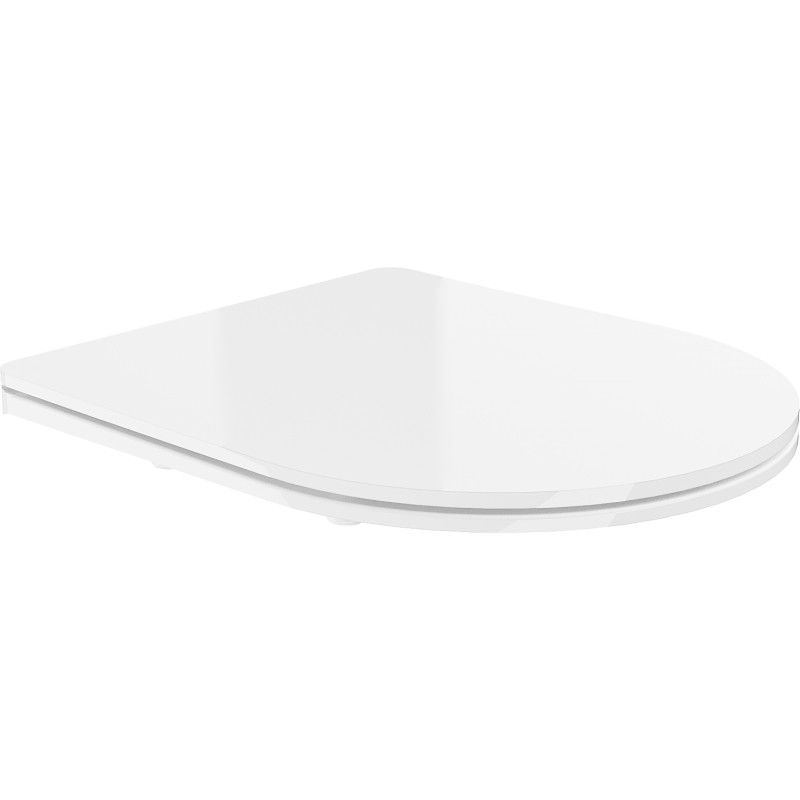 Mexen slow-close slim toilet seat, duroplast, white gloss - 39030100