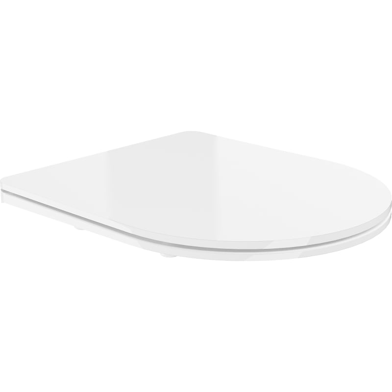 Mexen slow-closing slim seat, duroplast, white gloss - 39030100