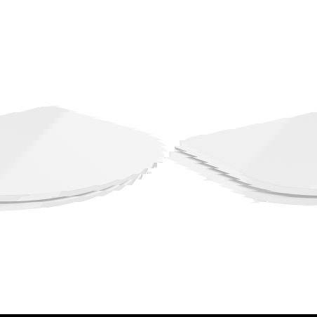 Mexen soft close toilet seat, Thermosetting polymer, White - 39030100