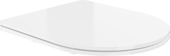 Mexen slow-close slim toilet seat, duroplast, white gloss - 39030100
