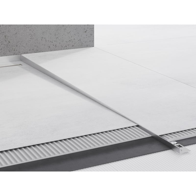 Mexen Line-B floor edge trim 120 cm right, inox - 181001120R