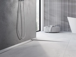 Mexen Line-B floor edge trim 120 cm right, inox - 181001120R