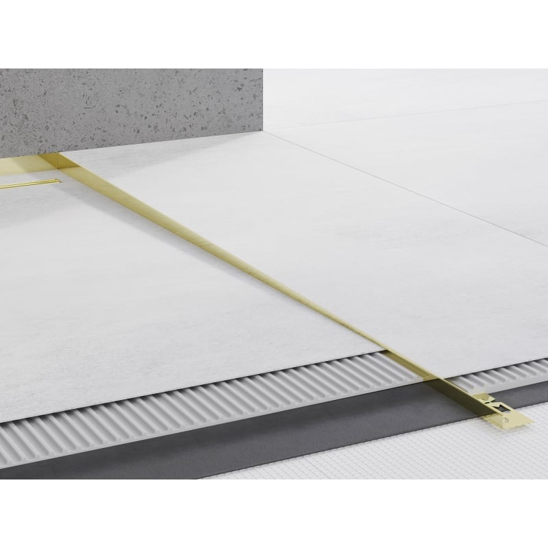 Mexen Line-B 120 cm Right Floor Slope Strip, Gold - 185001120R