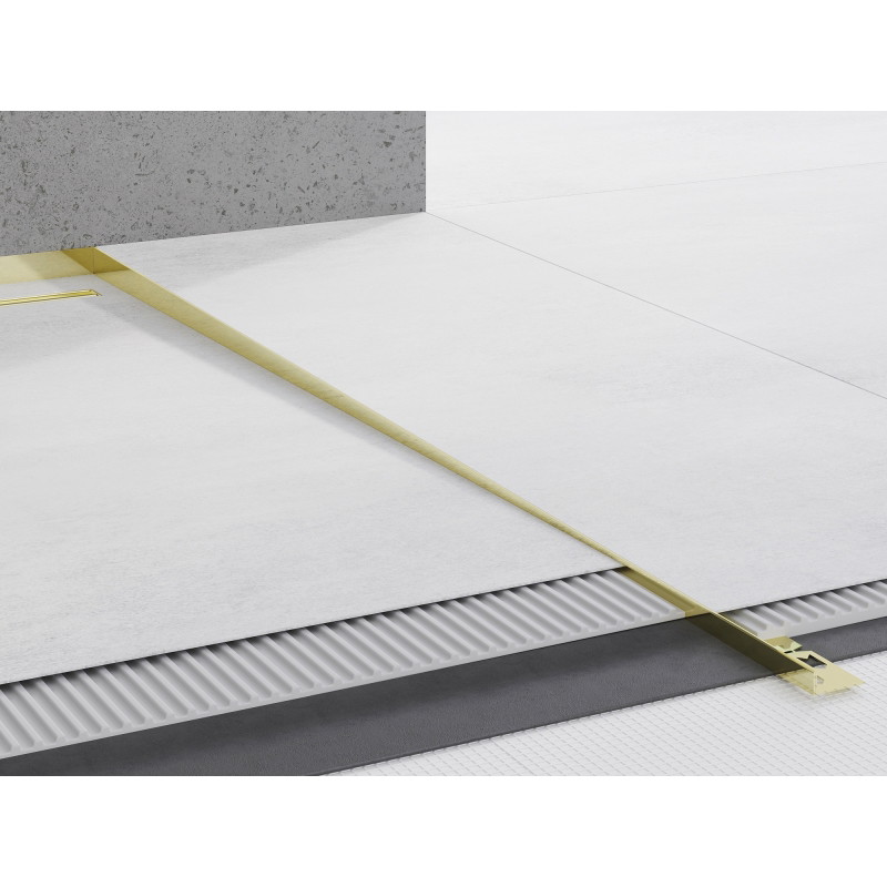 Mexen Line-B right side floor slope strip 120 cm, gold - 185001120R