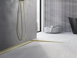 Mexen Line-B floor gradient strip 120 cm right, gold - 185001120R