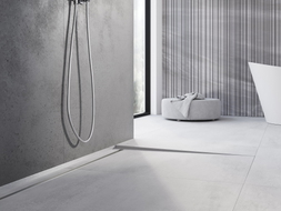 Mexen Line-B floor sloped strip 180 cm right, inox - 181001180R