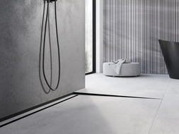 Mexen Line-B floor slope strip 180 cm right, black - 187001180R