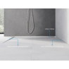 Mexen Line-B 120 cm left floor slope strip, inox - 181001120L