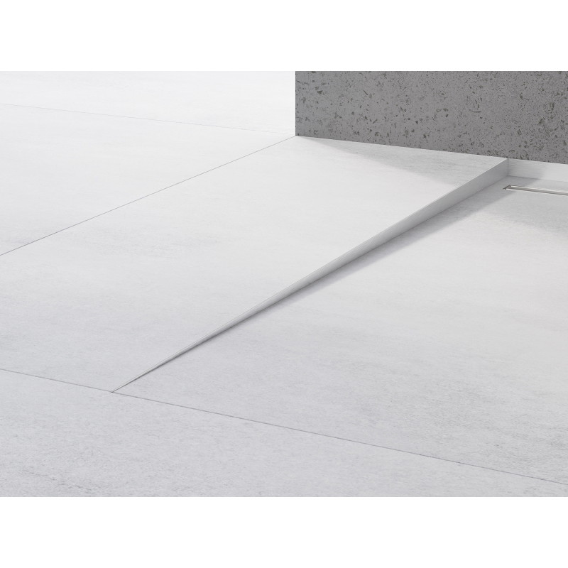 Mexen Line-B 120 cm left floor slope strip, inox - 181001120L