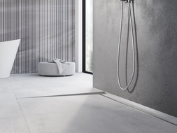 Mexen Line-B 120 cm left floor slope strip, inox - 181001120L