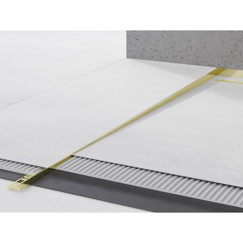 Mexen Line-B 120 cm Floor Slope Trim Left, Gold - 185001120L