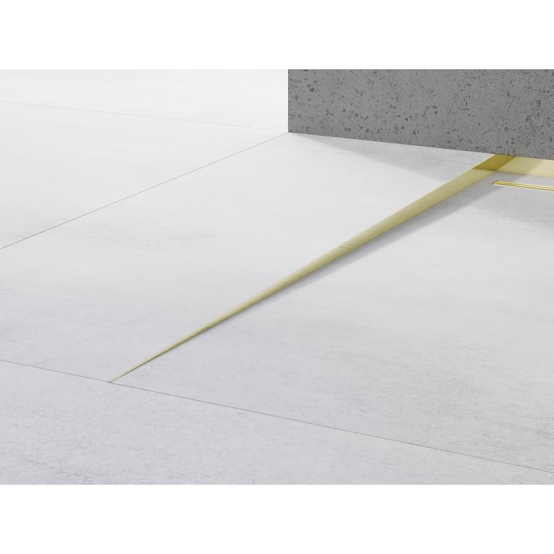 Mexen Line-B 120 cm Floor Slope Trim Left, Gold - 185001120L