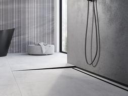 Mexen Line-B floor gradient strip 120 cm left, black - 187001120L