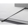 Mexen Line-B floor gradient strip 120 cm left, black - 187001120L