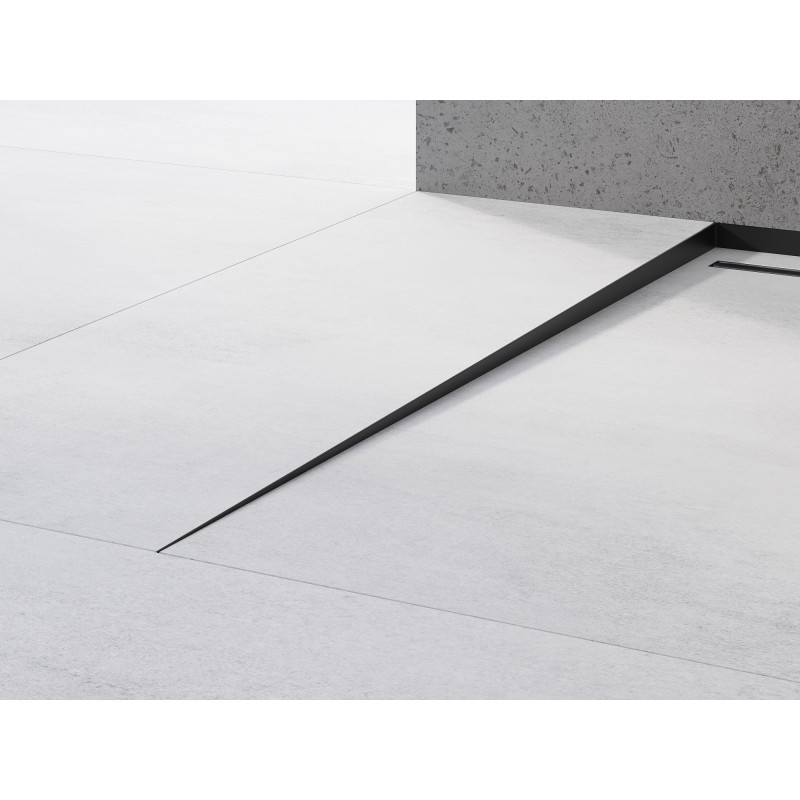 Mexen Line-B floor gradient strip 120 cm left, black - 187001120L