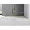 Mexen Line-B floor downward strip 180 cm left, brushed gold - 185501180L