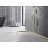 Mexen Line-B floor downward strip 180 cm left, brushed gold - 185501180L