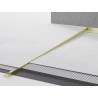 Mexen Line-B floor downward strip 180 cm left, brushed gold - 185501180L
