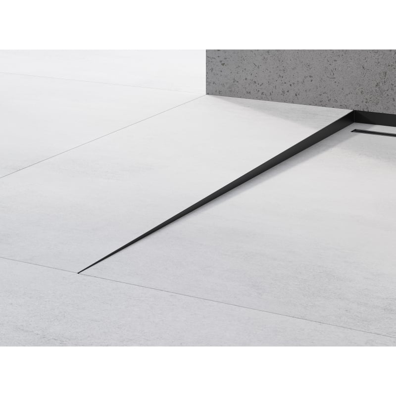 Mexen Line-B floor slope strip 180 cm left, black - 187001180L