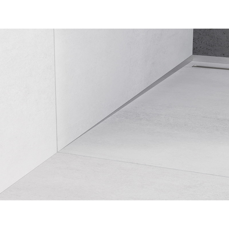 Mexen Line-B 120 cm wall-mounted pitch strip left, inox - 181002120L