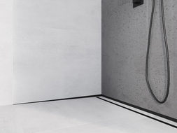 Mexen Line-B 120 cm black left wall-mounted slope strip - 187002120L