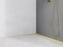 Mexen Line-B 180 cm left wall slope trim, gold - 185002180L