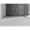 Mexen Line-B 180 cm left wall-mounted drainage strip, black - 187002180L