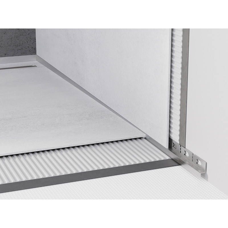Mexen Line-B wall trim 120 cm right, inox - 181002120R