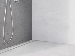 Mexen Line-B wall slope strip 180 cm right, inox - 181002180R