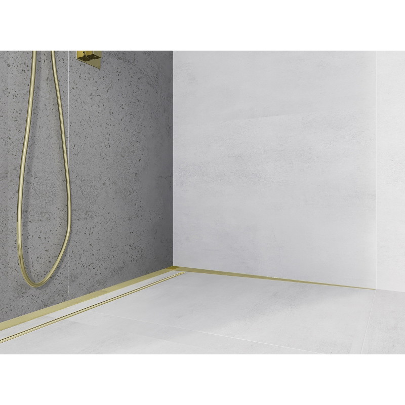 Mexen Line-B wall-mounted sloping strip 180 cm right, gold - 185002180R