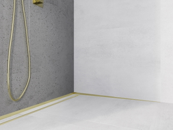 Mexen Line-B wall-mounted sloping strip 180 cm right, gold - 185002180R