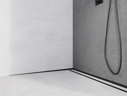 Mexen Line-B wall corner drainage strip 180 cm right, black - 187002180R